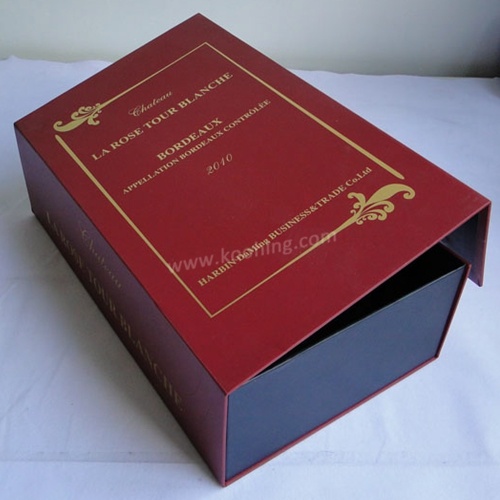 Special Red Book Structure Cardboard Paper Box