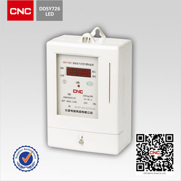 Ddsy726 CNC Single-Phase Electronic Carrier Watt-Hour Meter