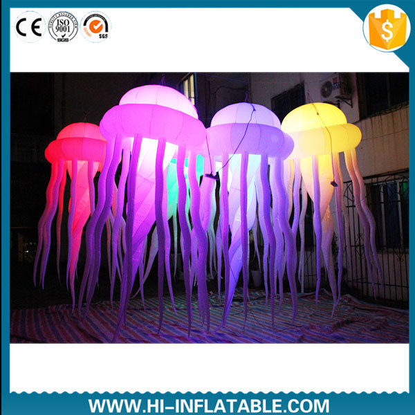 Inflatable Balloon Decorations, LED Lighting Inflatable Jellyfish for Party, Christmas Outdoor Decoration