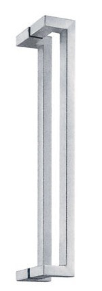 Stainless Steel Rectangle Cranked Pull Handle