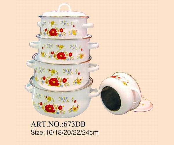 5PCS Enamel Casserole 673dB