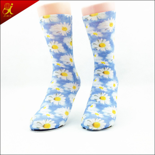 Printed Leaf Socks Custom Made Design Printing
