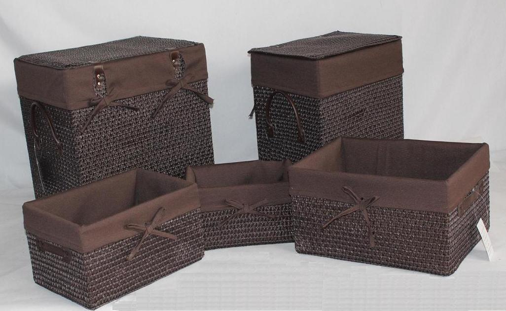 Laundry Baskets with PU Lining
