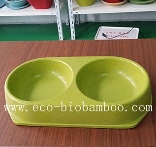 Biodegradable Bamboo Fiber Pet Supply Bowl (BC-PE6004)