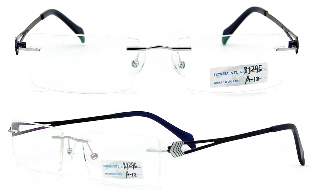 2012 Optical Eyewear/ Titanium Rimless Eyeglasses/ New Models of Glasses Frames (BJ12-295)