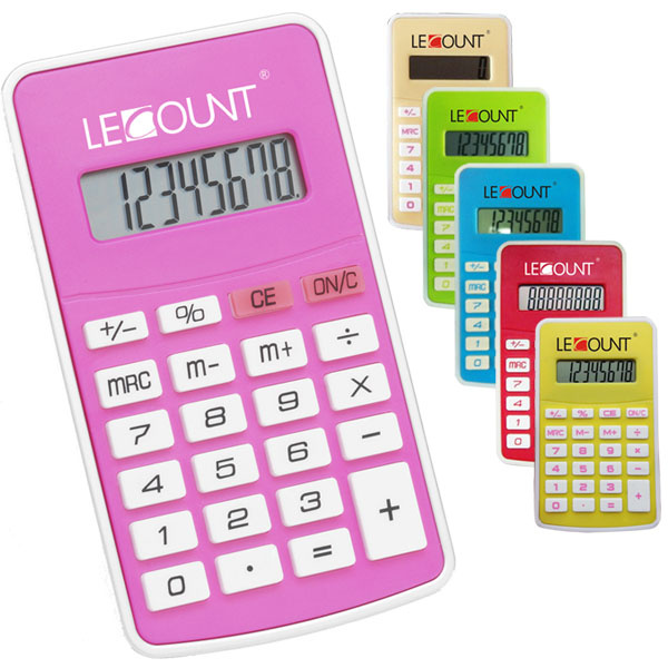 8 Digits Dual Power Pocket Calculator with Various Optional Colors (LC330)