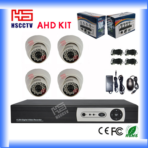 Plactice Dome Camera Security Ahd DVR Camera System