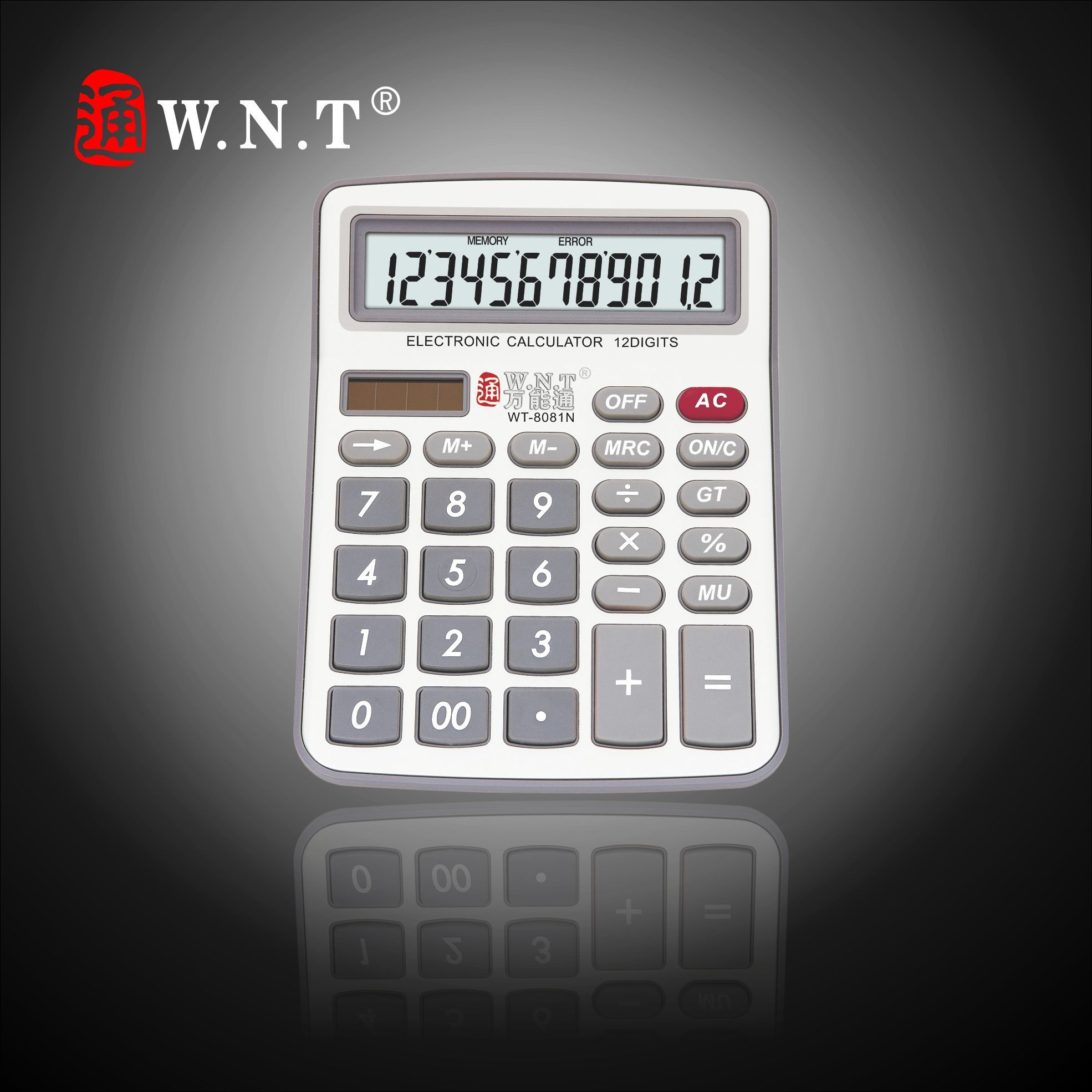 12 Digits Dual Solar Power Desktop Finance Calculator with Business, Sales or Office
