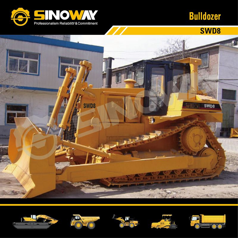 Sinoway Bulldozer Swd8 with 320HP Cummins Engine