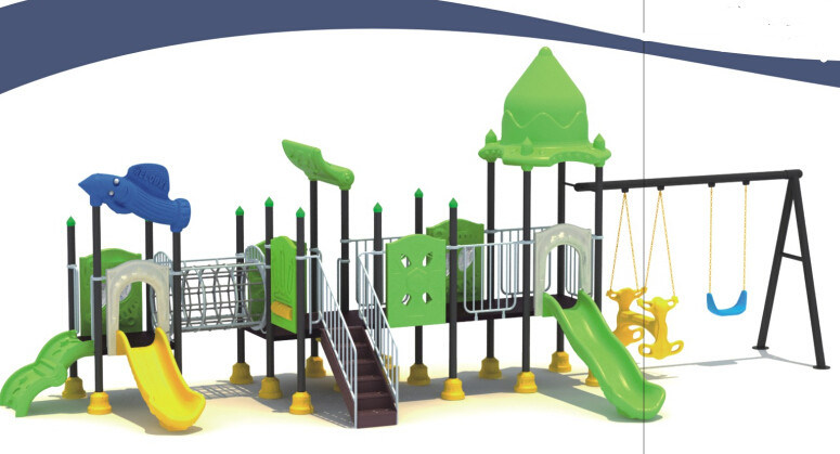 2015 Hot Selling Outdoor Playground Slide with GS and TUV Certificate (QQ14034-2)