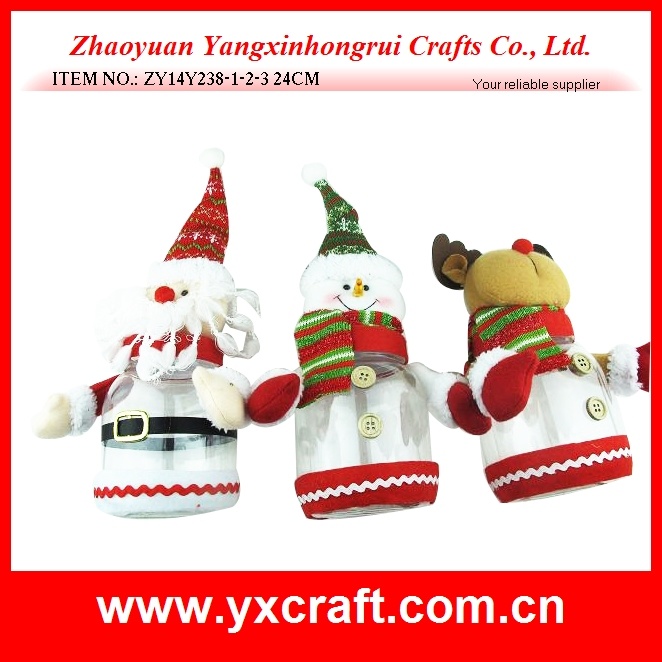 Christmas Decoration (ZY14Y238-1-2-3) Christmas Bottle Candy Bottle