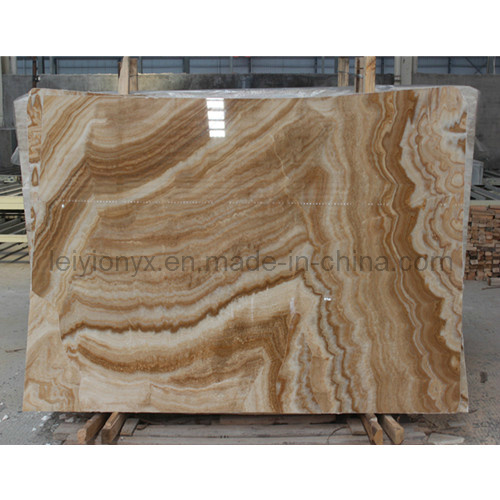 High Quality China Onyx Yellow Wooden Marble