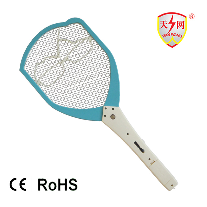 CE&RoHS Battery Operated Mosquito Racket with LED Light