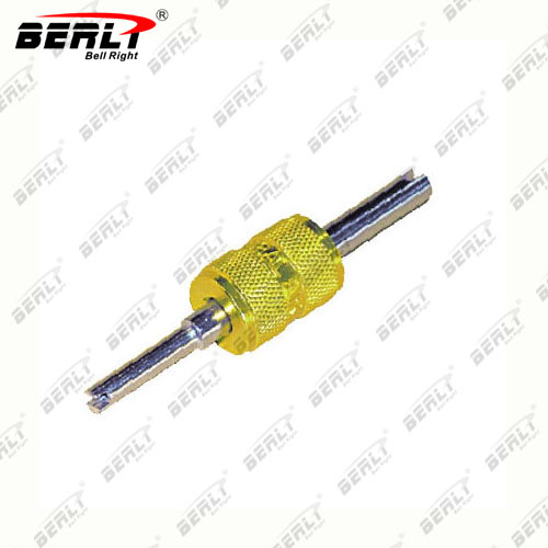 Bellright Double Head Aluminum Handle Valve Core Tool with Yellow Handle