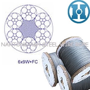 Steel Wire Rope for Ropeway Drawing (6X9W+FC)