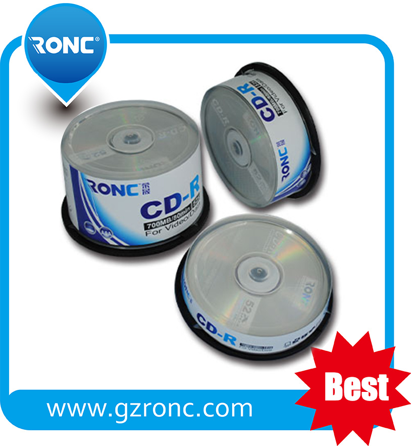 Blank Media CDR/CD-R 52X 700MB with Logo Printed
