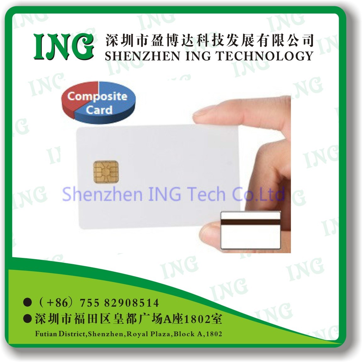Blank Card/ FM4442 Contact IC Smart Card