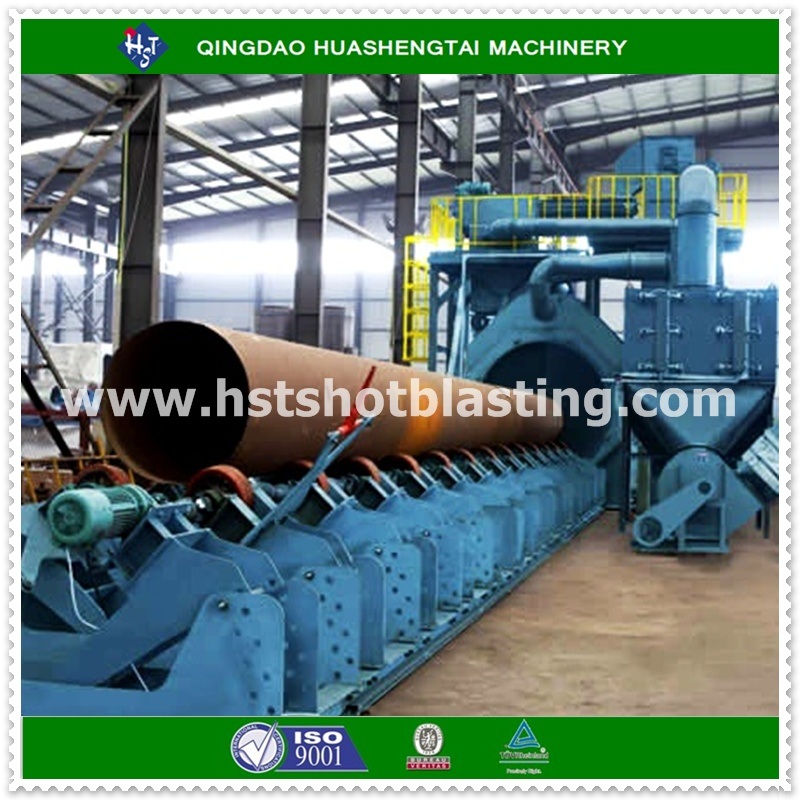 Frequency Control Pipe Dustless Cleaning Shot Blasting Machine