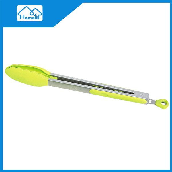 High Quality Stainless Steel Cooking Food Tong Utensils Kitchen Tools Nylon Tong