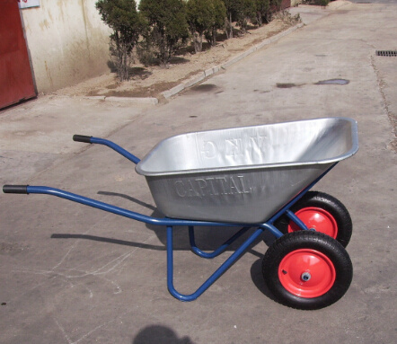 Wb6610 Two/Double Wheels Wheelbarrow/Wheel Barrow