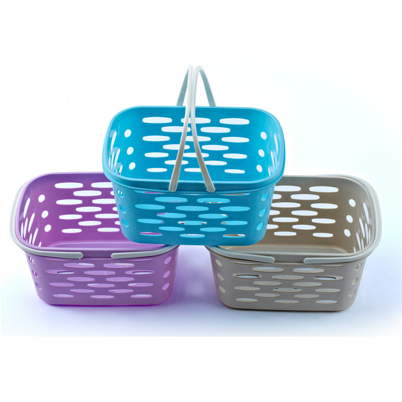 Plastic High-End Hollow Basket with Handle