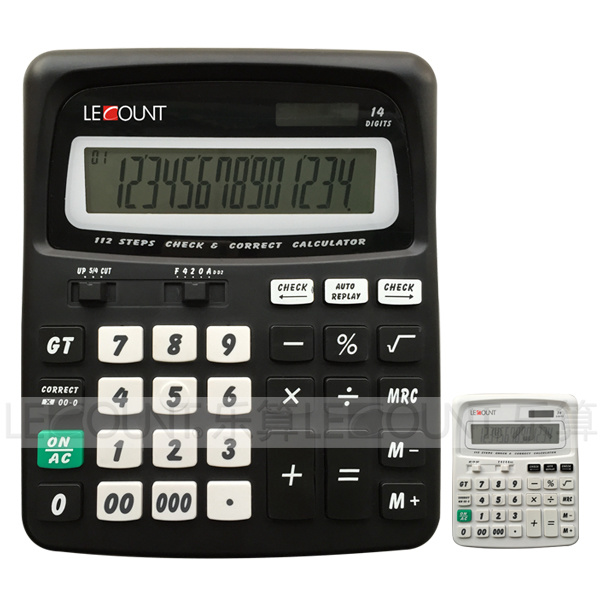 14 Digits Desktop Calculator with 112 Steps Check & Correct Function (CA1216)