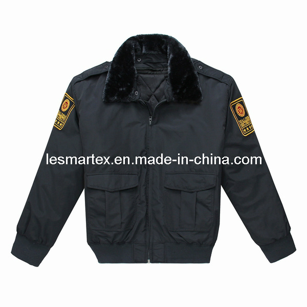 Detachable Bomber Police Coat (077)