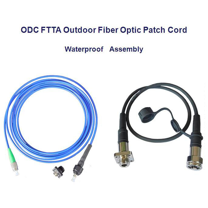 Odc Outdoor Fiber Optic Patch Cord Lszh, Ofnp Waterproof Assembly Connector