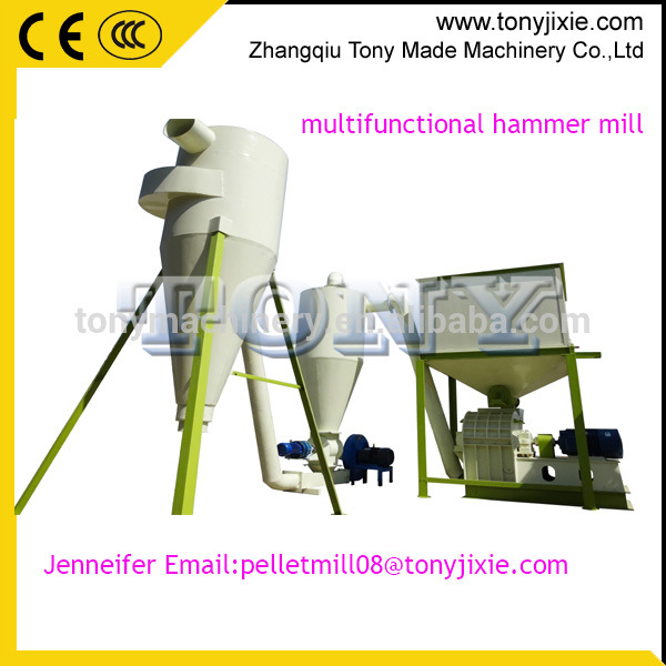 Maize Soybean Rice Cereal Stalk Straw Hammer Mill