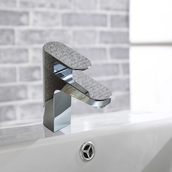 Brass and Brushed Nickel Bathroom Faucet