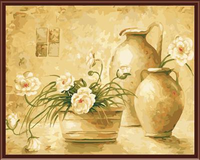 Flower Picture Oil Painting by Numbers Canvas Oil Painting 2015 New Hot Photo Gx6335