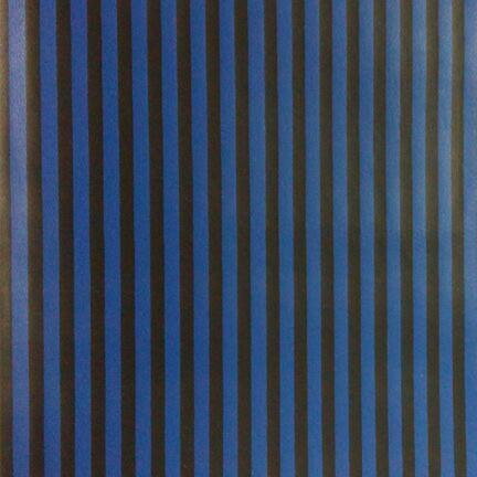 Blue Stripe Pattern PU Leather