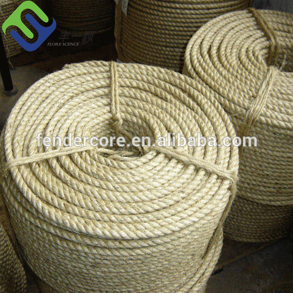High Quality Natural 3 Strand Twisted Sisal Rope