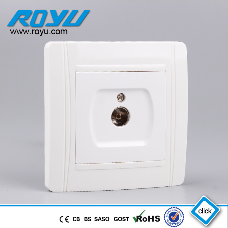 PC Material TV Electric Outlet for Round Mounting Box