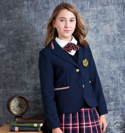 2014 School Uniform with Skirt for Girls