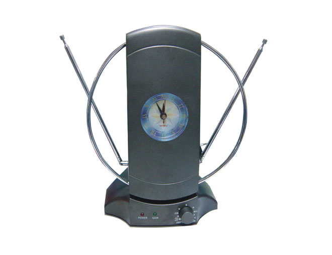 VHF & UHF Indoor Antenna with Clock (DT-101)