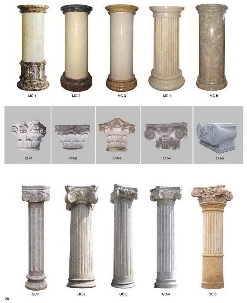 Stone Column, Marble Column, Granite Column