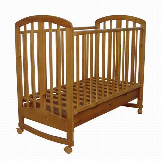 EU Convertible Toddle Cot Bed Antique Baby Cot/Crib (BC-009)