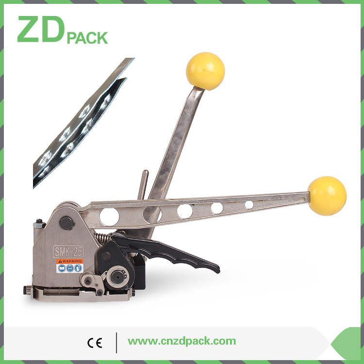 Smk-25 Manual Steel Strap Buckleless Combination Machine Packing Tool for Metal Strip 25mm