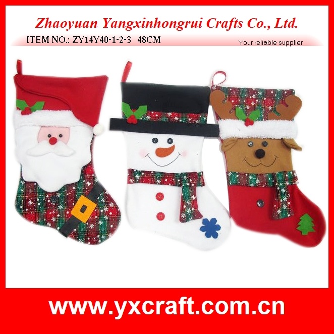Christmas Decoration (ZY14Y40-1-2-3) Christmas Sock Bulk Buy