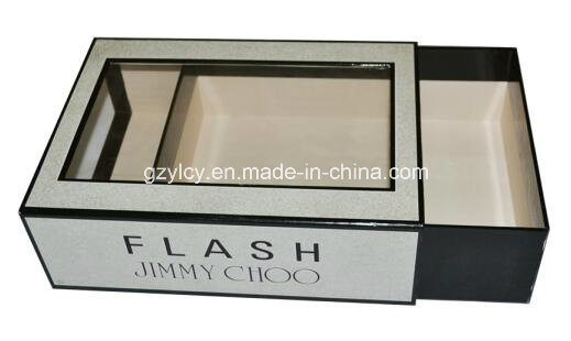 Special Paper High Quailty Drawer Window Clear Inner Tray Rigid Gift Box