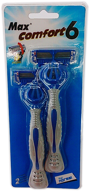 P6 Razor, 6 Sensor Blades Razor, Match to Dorco Pace6 for Men (JG-S9600)