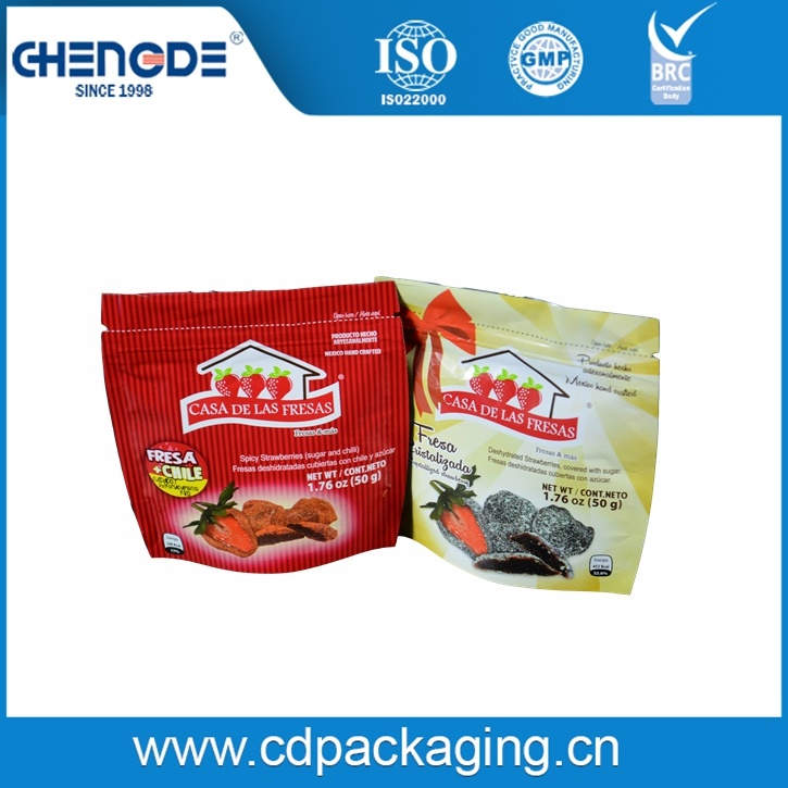 Dried Fruit Plastic Bag with Zipper for Dried Food Packaging