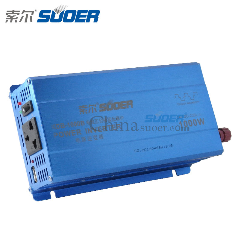 Suoer Low Price Car Power Inverter 1000W Power Inverter 24V Car Inverter with CE&RoHS (KDB-1000B)