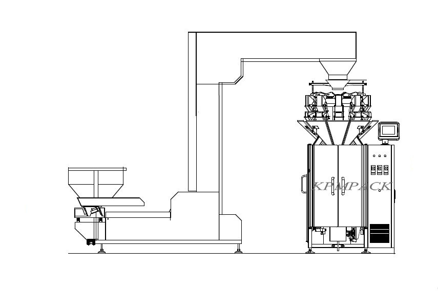 Automatic Pouch Packaging Machine System / Filling Packing Sealing Machinery