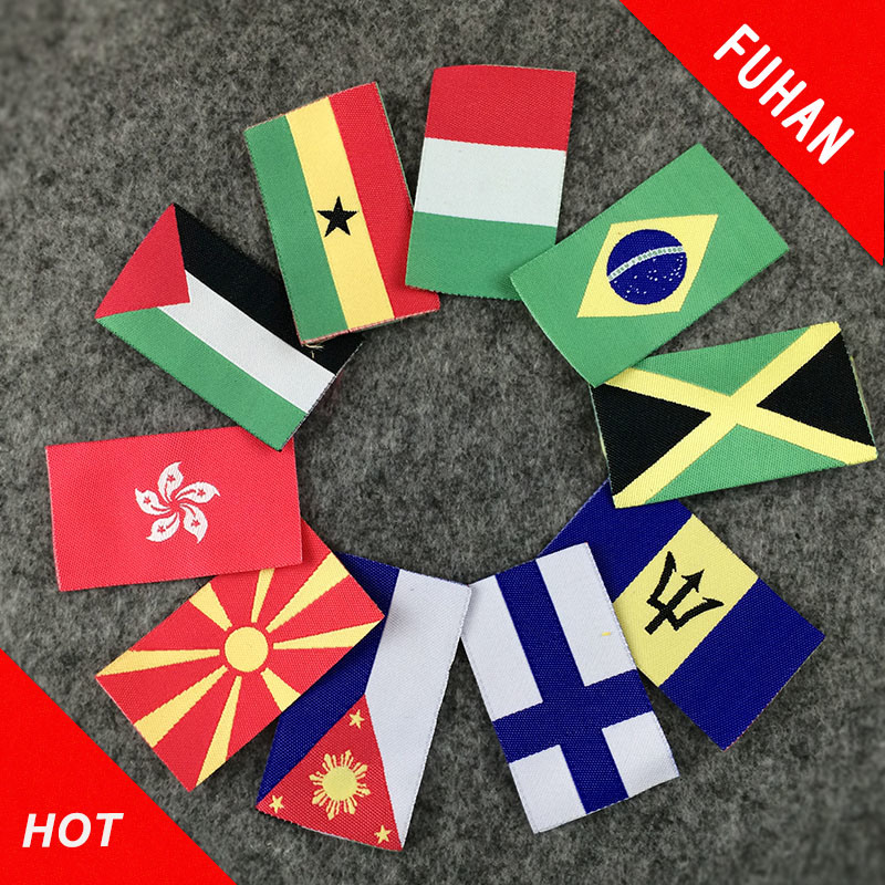 Garment Accessories Various Style Small Flag Woven Label