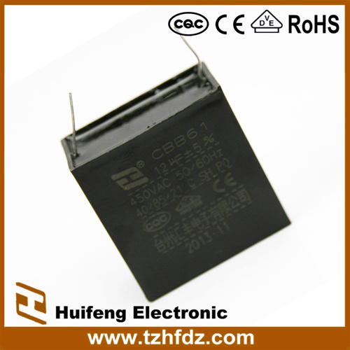 450V 12UF Cbb60 Pin Capacitor with Pins