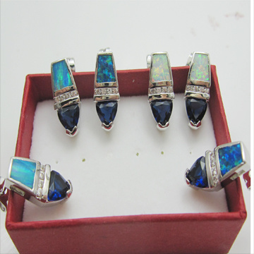 925 Silver Jewellery Opal Pendant (PSB2234A)