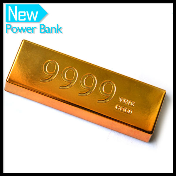 2015 New Model Gold Bar Power Bank 5200mAh Real Capacity