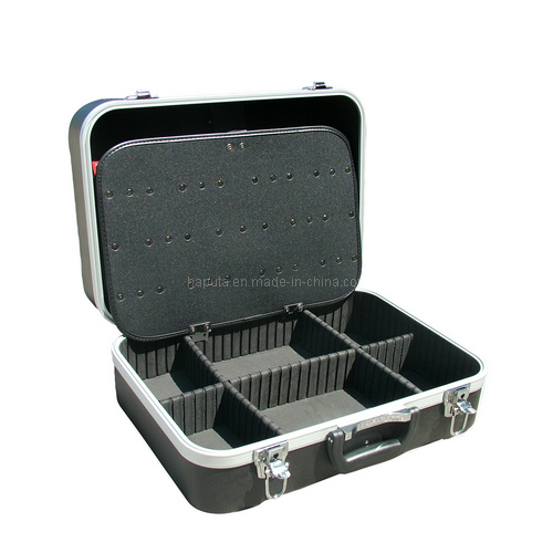 Black Molding Tool Box with Aluminum Frame (HT-5001)
